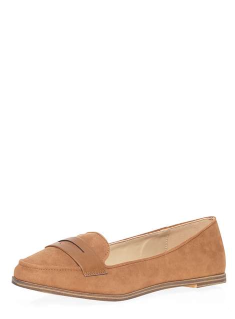 Wide Fit Tan 'Wok' loafers